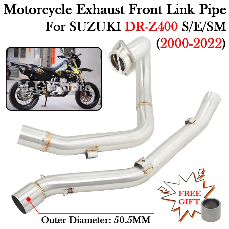 Pour Suzuki Drz 400 2000 - 2022 Drz400 S E Sm Dr-Z 400 Drz400S Moto Système D'Accès Silencieux Escape Moto D343 Vélo Lien Tuyau
