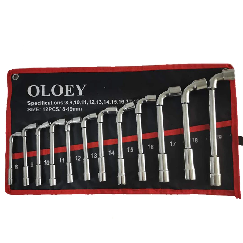 Llave Hueca Para Nivelar Techos - Set De Tamaños 10, 12, 13, 14 Y 17 Mm Para Instalación Profesional