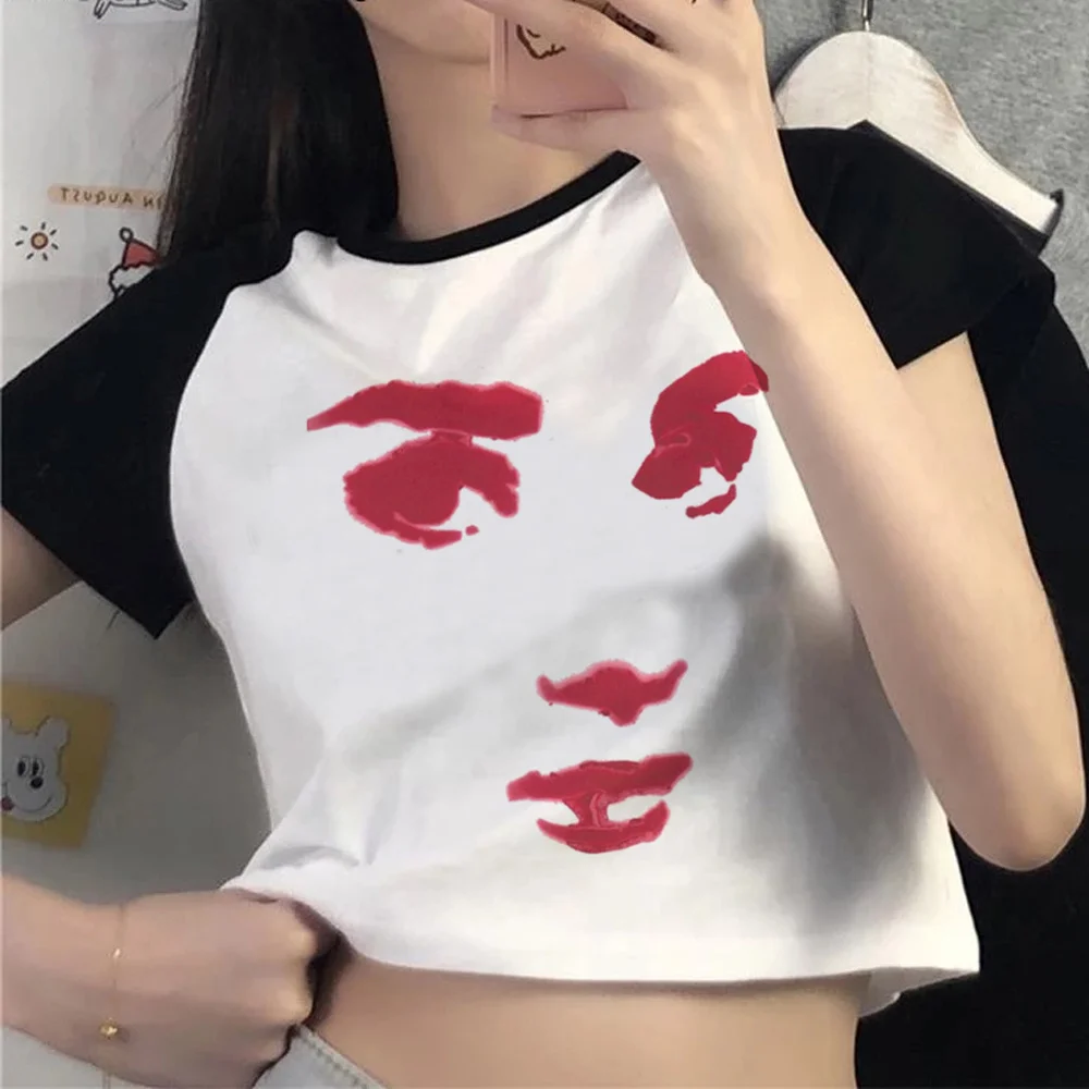 

aesthetic yk2 trashy crop top Woman cute gothic 90s clothes tshirt