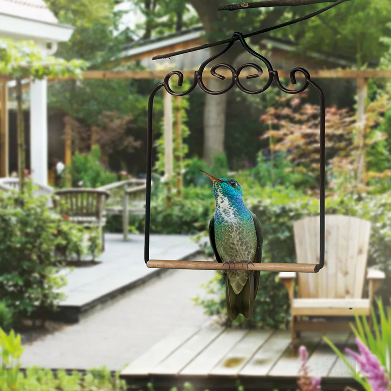 HummingbirdParrot toys pet bird cage swing hammock iron suspension bridge hammock stand metal frame bird cage accessories 1PCS