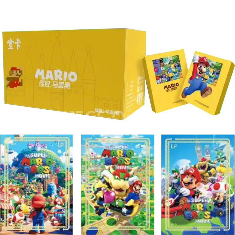 

NEW Super Mario Collection Cards Booster Box Anime Adventure Series Deluxe Edition Card Hobby Game Collectibles for Children Toy