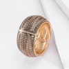 KAYMEN New Bohemia Style Statement Vintage Bangle Embossment Design Fashion Wide Cuff Bracelets Fashion Jewelry for Women 4
