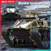 JJRC 2.4G Remote Control Tracked Tank with Lights Simulation Tank Model High Speed RC Off-road Vehicle Climbing Tank Car Boy Toy 1