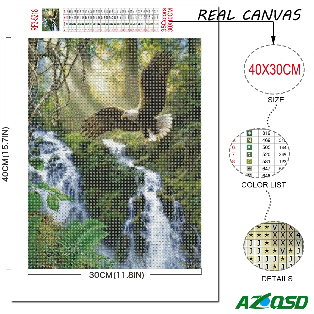 Full Drill Diamond Painting Landscape Picture Of Rhinestones Diamond Mosaic Waterfall Cross Stitch Embroidery Home Decor diamond painting,embroidery rhinestones