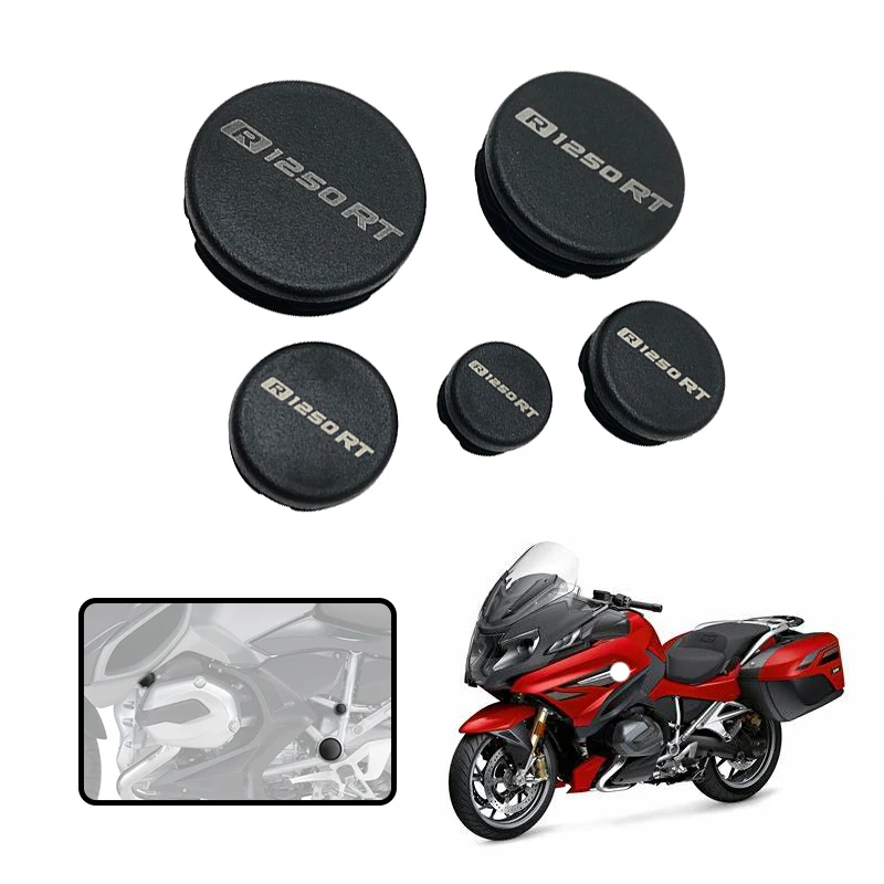 2021 오토바이 프레임 홀 커버 캡 플러그 장식 프레임 캡 세트, BMW R1200RT R1250RT R1200 RT R 1250RT 2014-2022 2020  Best5
