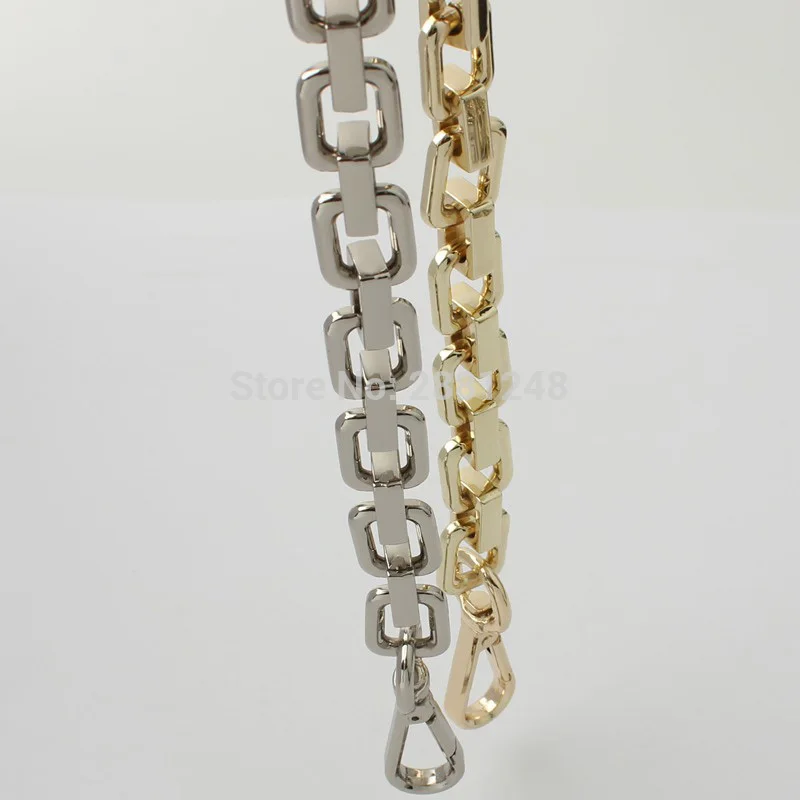 Alloy Replacement Chain Detachable Parts Gold Strap Women Shoulder Handle Square Chain Woman Bag Accessories 30/60/100/120cm