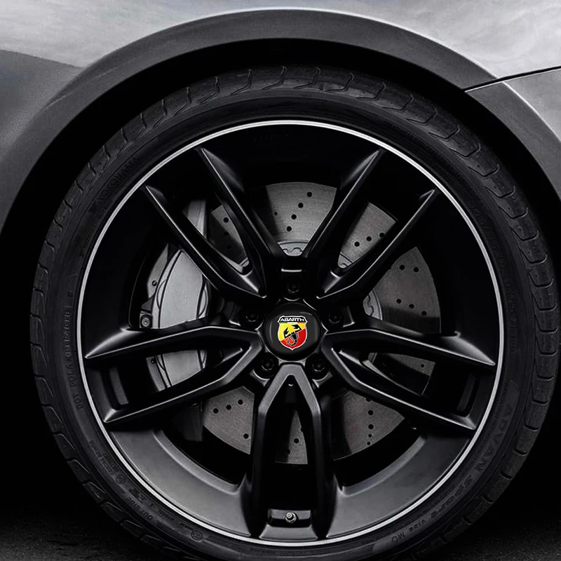 4 Pezzi 56mm Emblemi Auto Coprimozzo Cerchi Accessori Adesivi per Abarth Alfa Romeo Honda Jaguar Ford JEEP Acura Mitsubishi - Image 3