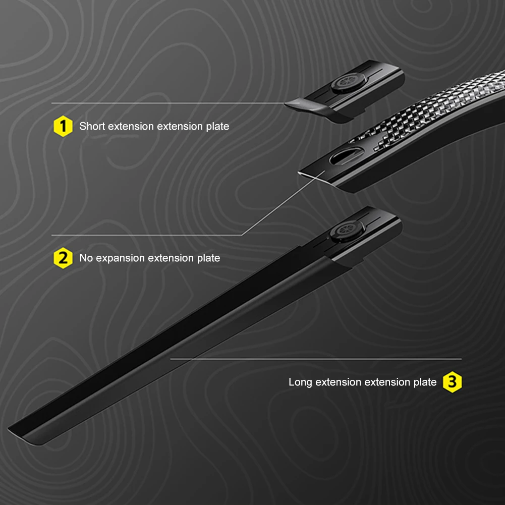 Bicycle Mudguard Strong Toughness Front Rear Tire Mud Guards Adjustable Front & Rear Mudguard for Front Rear Wheels Below 50mm