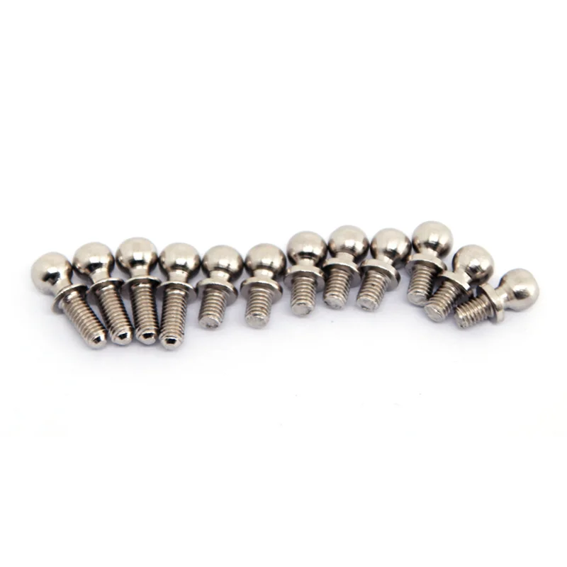 A32T-72Pcs 금속 M3 육각 볼 헤드 나사 Wltoys 144001 144002 124016 124017 124018 124019 RC 자동차 예비 부품 액세서리