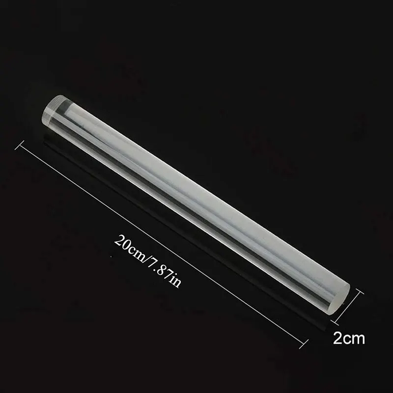 Clear Acrylic Rolling Pin Solid Acrylic Clay Tool For Shaping Smoothing Modelling Sculpting 1 Piece