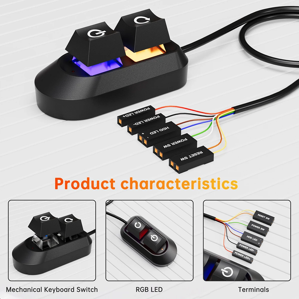 2M-Desktop-Computer-Power-Button-Power-Supply-Button-Restart-Button ...