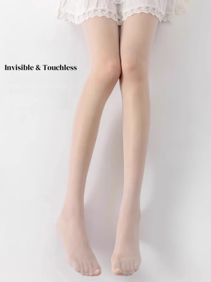 0D Nahtlose ultradünne Strumpfhosen Sommer voll transparent unsichtbare sexy nackte Beinstrümpfe Mint Mambo hautfarbene Strumpfhosen – Detail 6