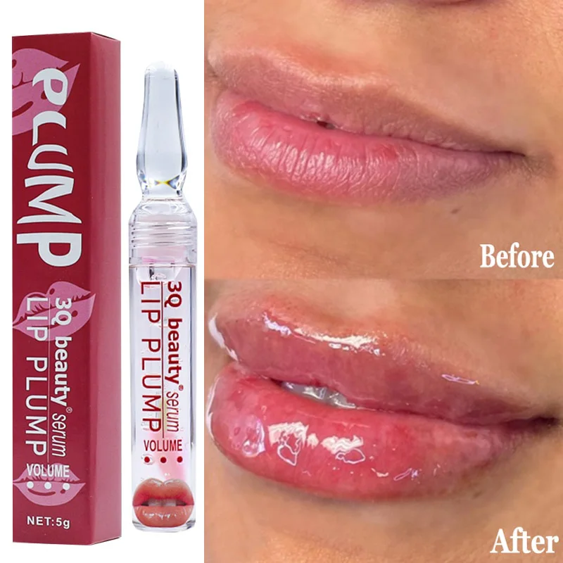 

5PCS Instant Volumising Lip Plumper Oil Increase Lip Elasticity Reduce Fine Lines Repair Nourish Essence Sexy Beauty Lip Care