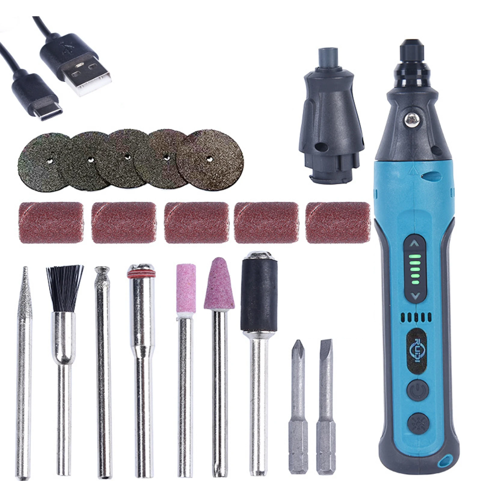 

Cordless Electric Screwdrivers Electric Grinder With Replaceable Chuck Battery Rechargeable Power Tool Set Household Maintenance