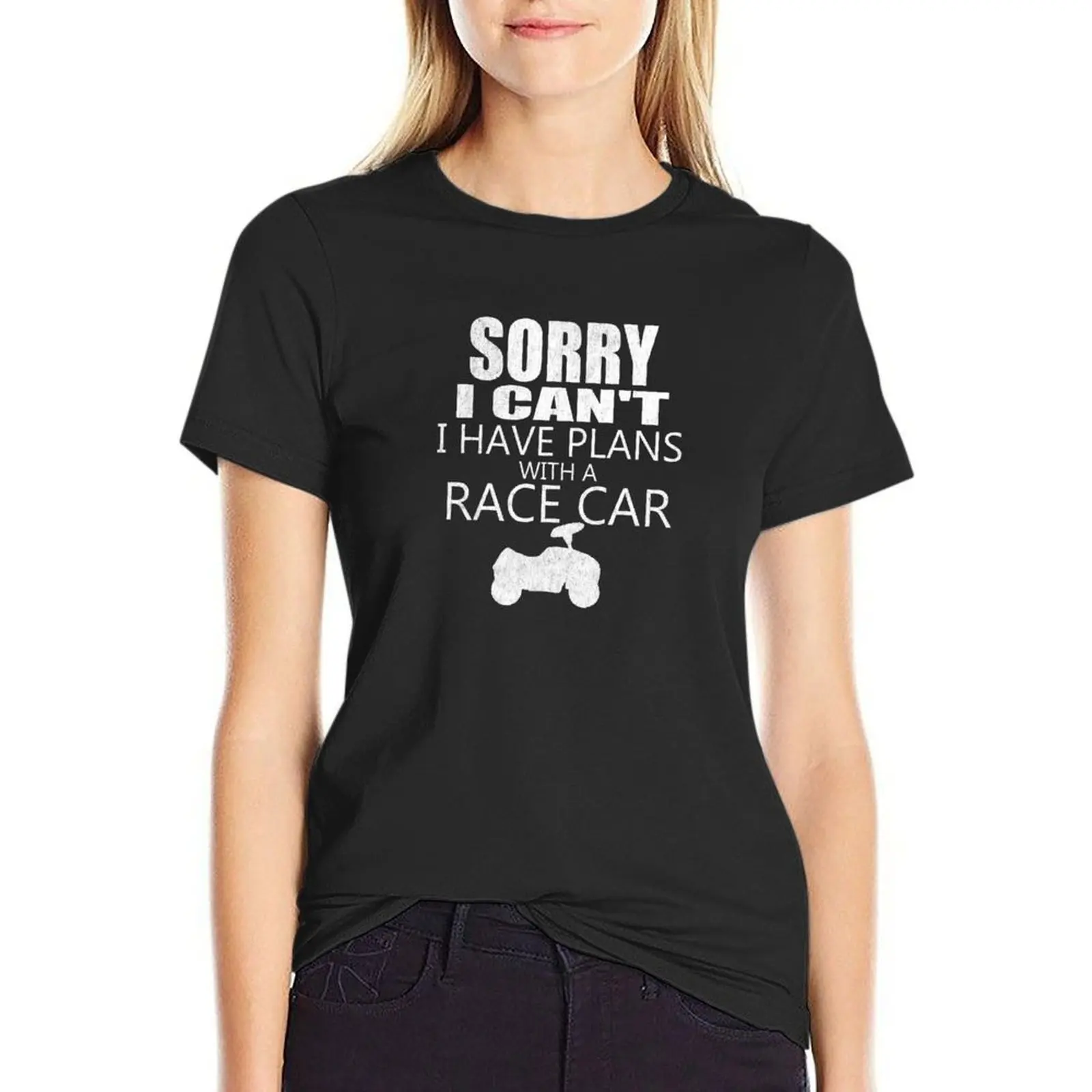 

Funny Race Car Dirt Track Racing Lover Fan Gift T-Shirt Female clothing summer clothes Women's tee shirt