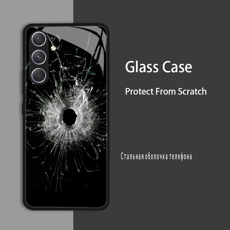 Tempered Glass Shockproof Bumper Case Cover