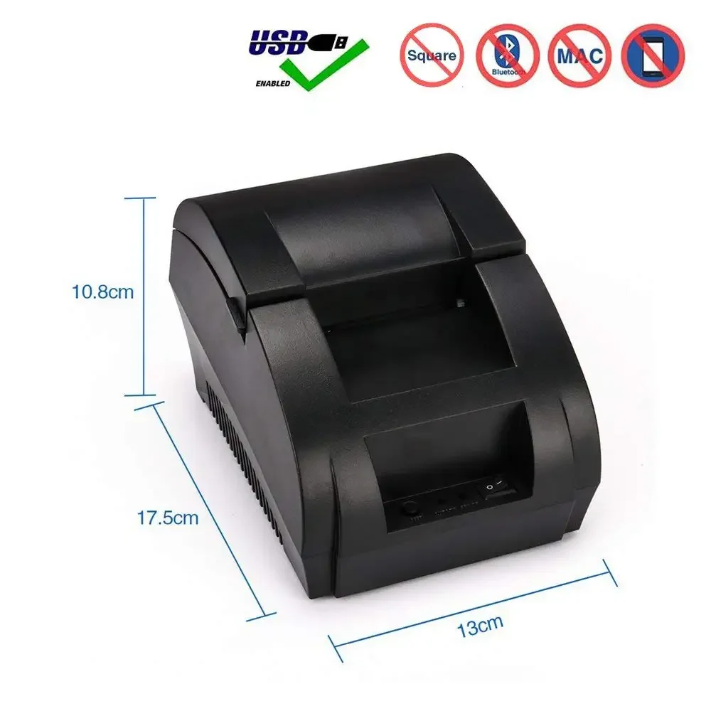 NETUM 열전사 영수증 프린터, USB 열전사 프린터, NT-L3 휴대용 CCD 바코드 스캐너 NT-5890K, 58mm