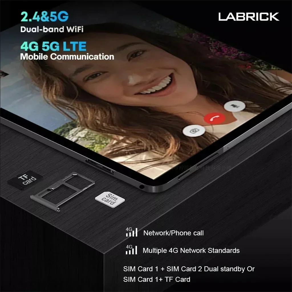 안드로이드 태블릿 2024, 오리지널 글로벌 버전, 패드 6 프로, 스냅드래곤 888, 12GB 램, 512GB 롬, 5G 전화 통화, 와이파이 태블릿 PC, 신제품