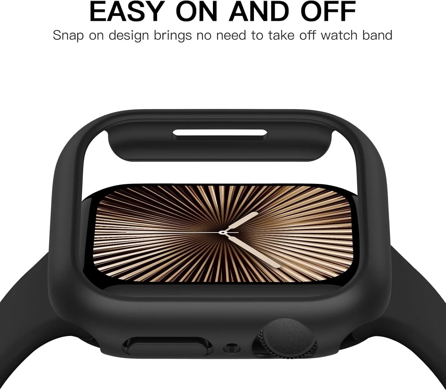 Durable PC Bumper Case for Apple Watch - Protective Cover in Sleek Design