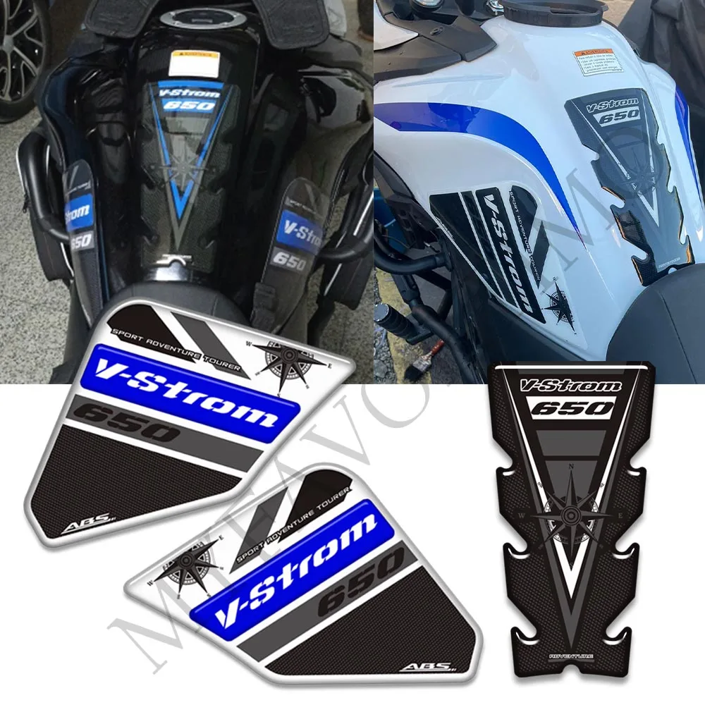 For Suzuki V STROM VSTROM DL 650 XT 650XT 2018 2019 2020 2021 2022 Tank Pad TankPad Protection Stickers Fuel Oil Kit Adventure