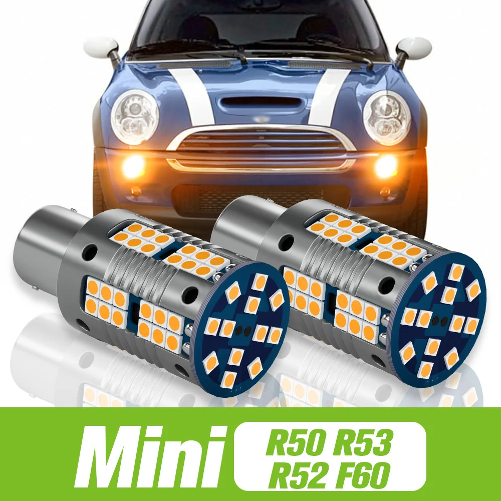 

2pcs For Mini Cooper R50 R53 Convertible R52 Countryman F60 LED Turn Signal Light Turning Lamp 2004 2005 2006 2007 Accessories