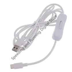 USB - C Extension Cable with On/Off Switch for Data Transfer and Charging (2m)