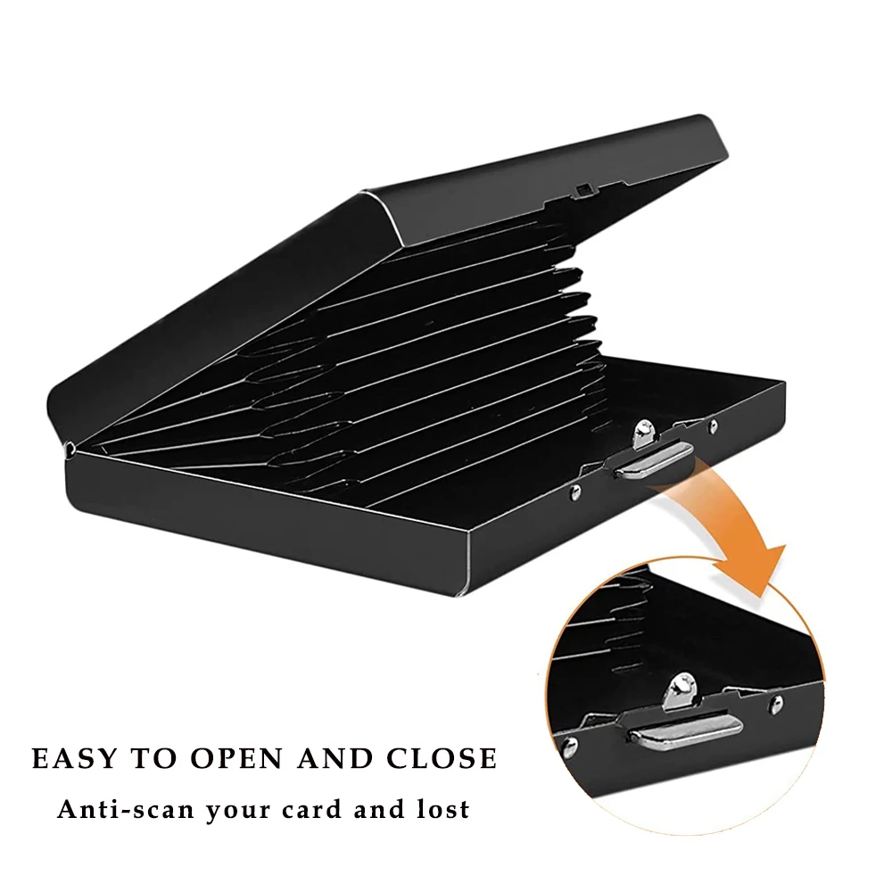 Men&rsquo;s RFID Blocking Card Holder as wallet card holder,credit card wallet,credit card holder,card holder,card wallet,id card case,business card holder,id card holder,wallet card bag Slim Metal Wallet Anti-Scan Credit ID Thin Case Small Male Money Bag