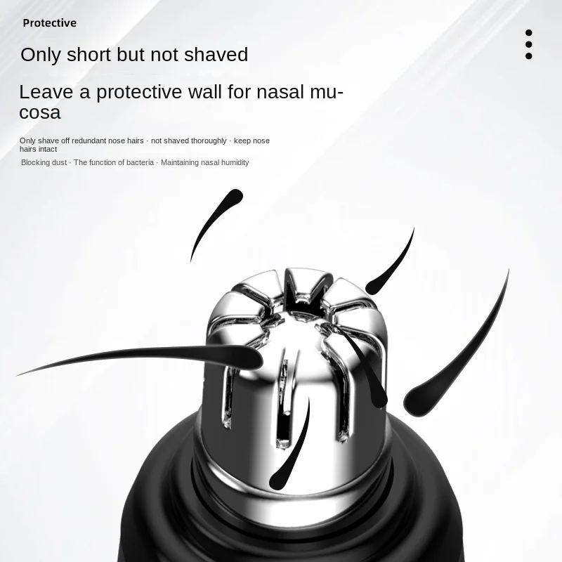 Electric Ear Nose Hair Trimmer Painless USB Rechargeable Waterproof For Men and Women Nose Eyebrow Facial Hair Removal 5