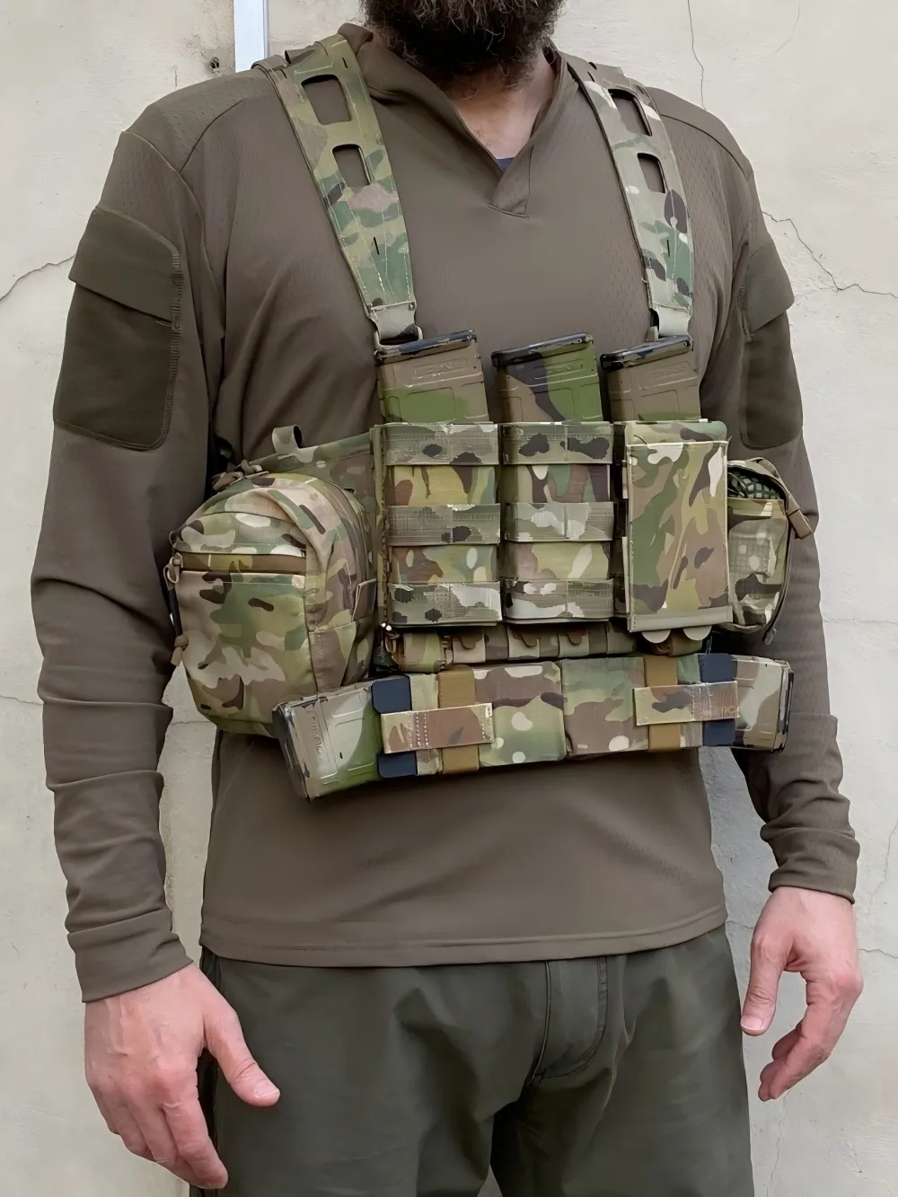 Side Pull Mag Chest Rig With Mag Pouches TRIBE-9-SMG Rig