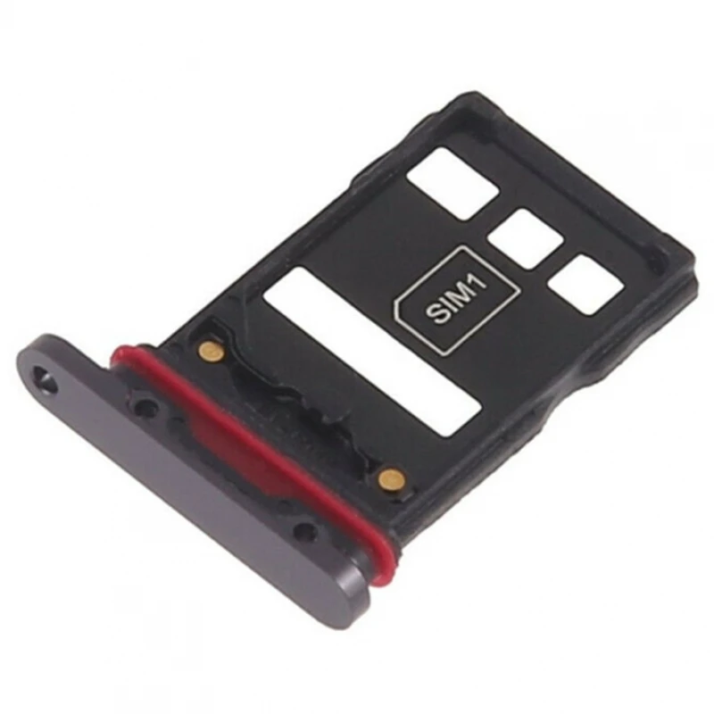 Huawei P30 Pro Supporto Adattatore Per Vassoio Sim Lato Scheda Micro Sd Nero # Huawei P30 Pro (Vog-L04, Vog-L09, Vog-L29, Vog-Al10, Vogue)