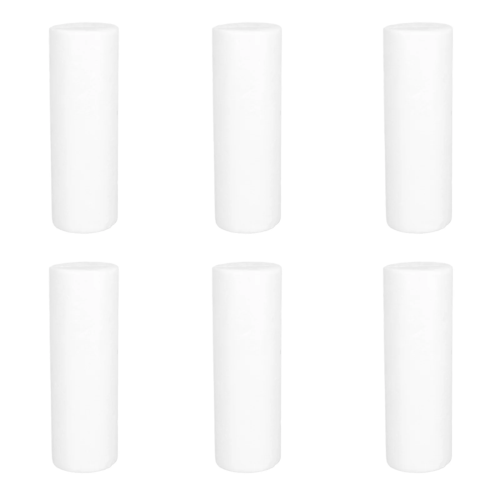 10 Pcs White Cylinder Shape Polystyrene Foam Oraments Diy Handmade -  AliExpress