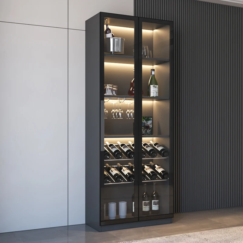 Kitchen Corner Wine Cabinets Home Display Wall Living Room Wine Cabinets Racks Storage Estante Vinos European Furniture Qf50Jg