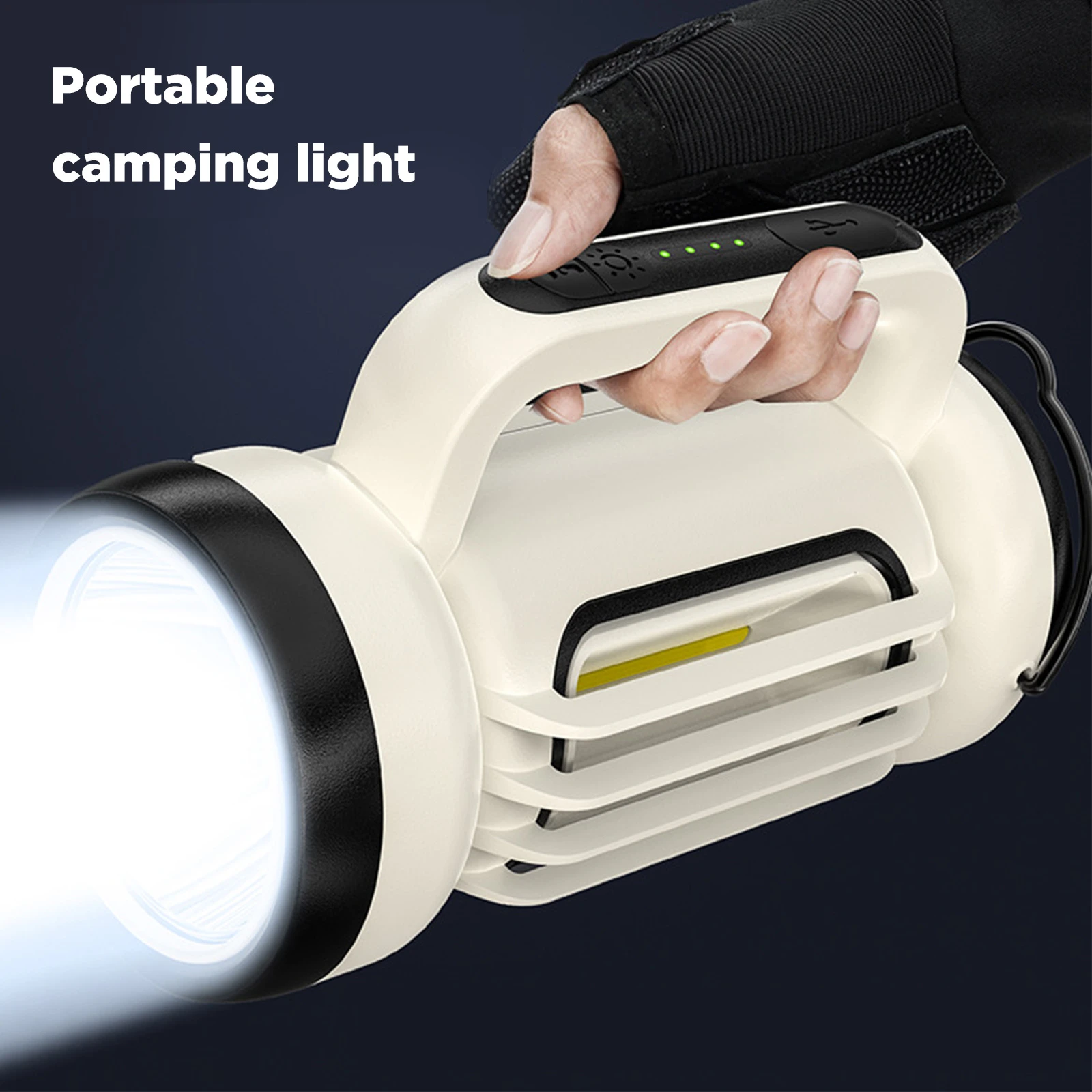 Linterna LED de emergencia de 1000 lúmenes, reflector de alta potencia, multifunción de largo alcance para emergencias de Camping| | AliExpress