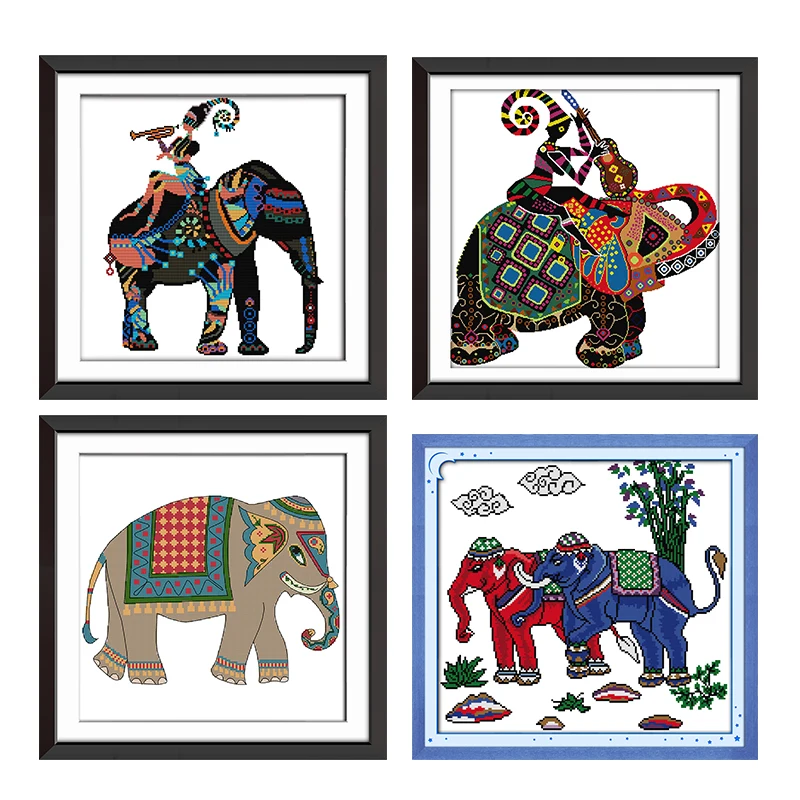 Elephant Embroidery Kit for Beginners - Hand Embroidery at Weekend Kits