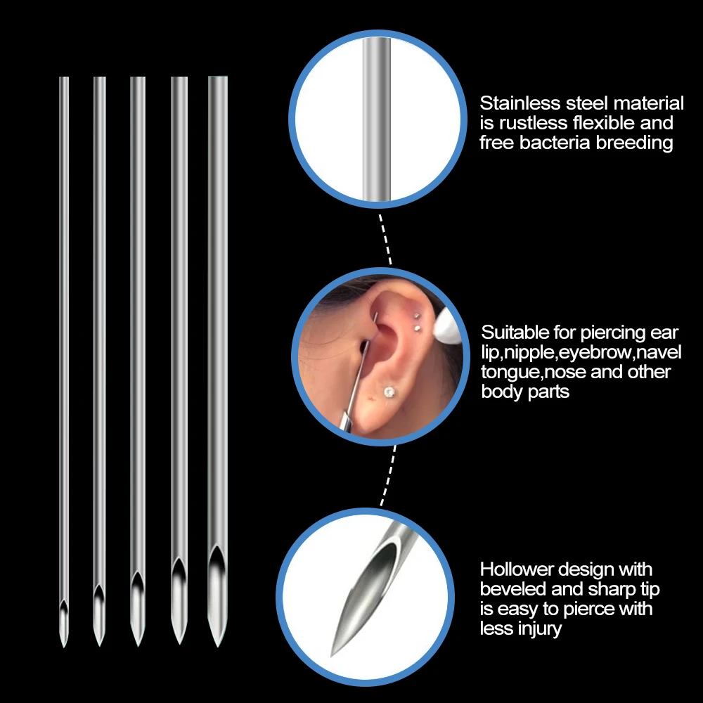 Surgical Steel Body Piercing Needle