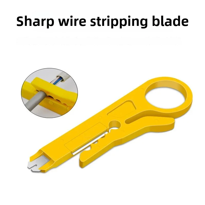 Cable Stripping Wire Cutter Crimping Tool Multi Stripper Knife Crimper Pliers Mini Portable Decrustation Electrical Straight
