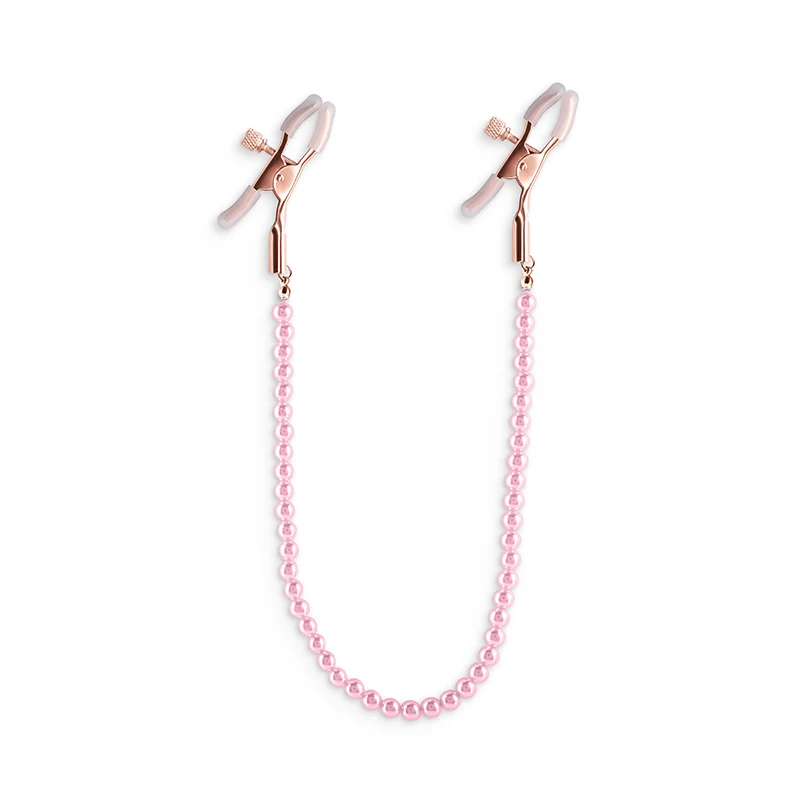 Sex Party Toys Erotic Sex Toy Sex Toys Nipple Clamp Sex Bondage Toys Female Nipple Clamps Pearl Chain Set Woman Metal Nipple Clips Breast Bondage Restraint Slave Fetish Sex Toy