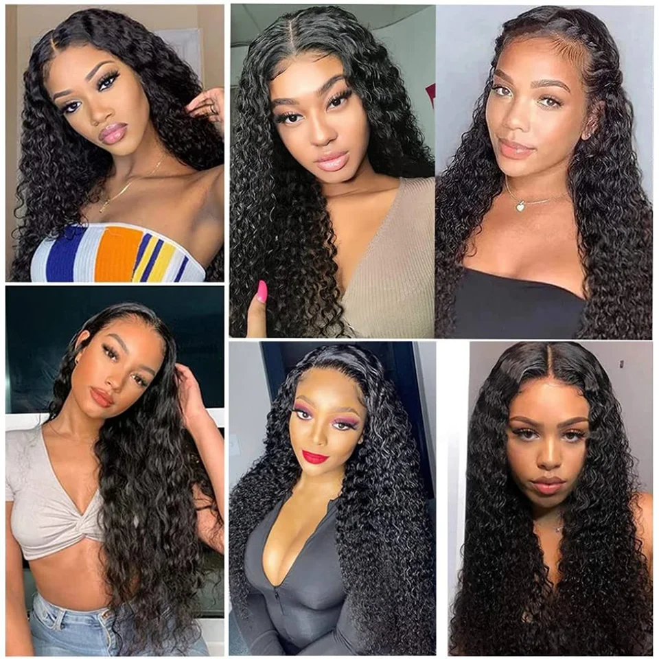 Jerry Curly Human Hair Bundles 1/3/4 PCS Brazilian Kinky Curly Hair Remy Extensions