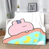 Asamimichaan Asleep Cute Asamimi Square Printed Blanket Picnic Blankets Warm Blanket Soft and Comfortable Blanket Home Travel 5