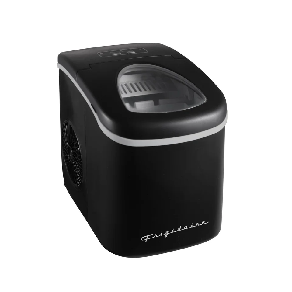 Retro Electric Countertop Ice Maker with LED Indicator