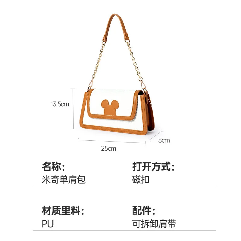 Disney Purses and Handbags Tote Bags for Women Large Capacity Kawaii Mickey Mouse Crossbody Shoulder Bag Anime Case Cute Wallet