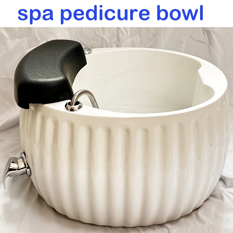 portable washing sink fiberglass pedicure sink bowl foot basin with jet