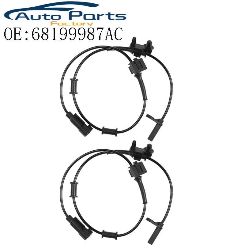 New Front Left And Right ABS Wheel Speed Sensor For 2015- Dodge Challenger Charger Chrysler 300 68199987AC
