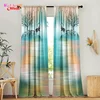 Ombre Elk Blackout Curtains Window Curtains For Living Room Bedroom Kitchen Door Doorways Curtain Elegant Boho Home Decoration 1