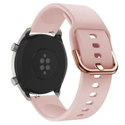 Premium 22mm Silicone Watch Strap Bracelet - Durable and Stylish Design for Watch gt 2 46mm (Pink-color)