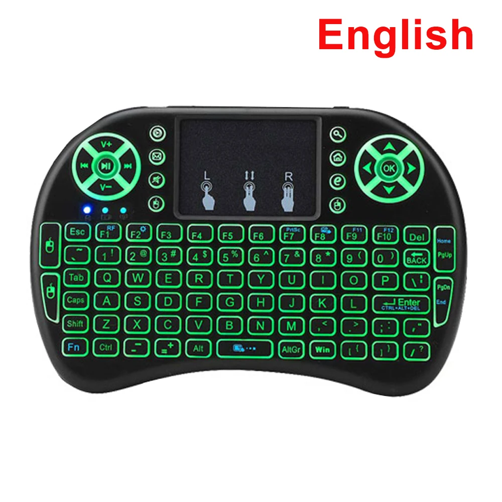 Wireless Touchpad Air Mouse Remote Control Keyboard - 2.4GHz