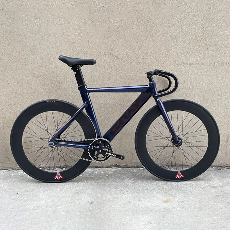 GRAY F15 Fixed Gear Bike With 700C 70mm Rim Wheels Aluminum Alloy