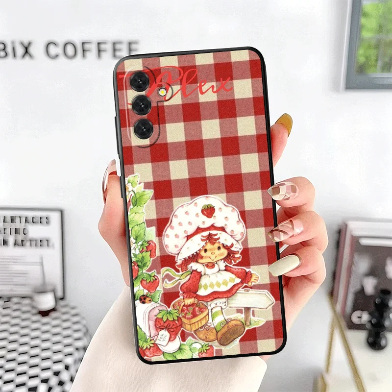Strawberry Shortcake Soft Protective Phone Case - Black Edition