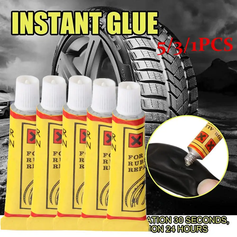 

5/3/1Pcs 10g Bicycle Automobile Motorcycle Tire Tyre Repairing Glue Inner Tube Puncture Repair Glue Strong Tyre Repair Glue