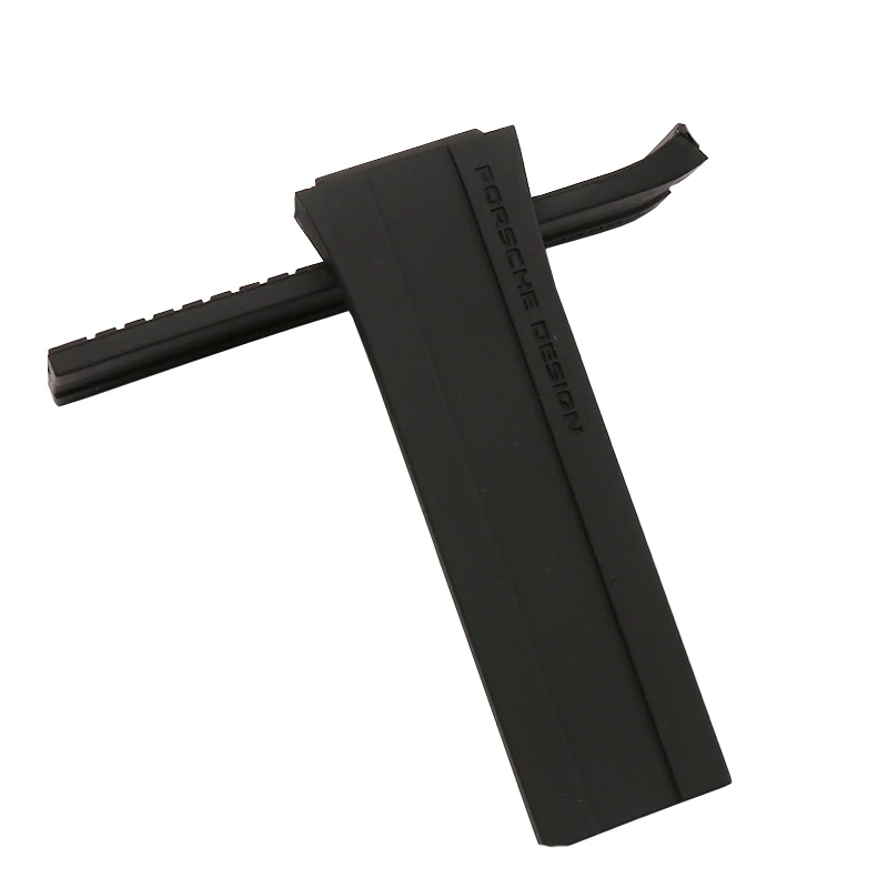 Watch Accessories Soft Silicone Strap For Porsche P6780 Men's Watch Strap